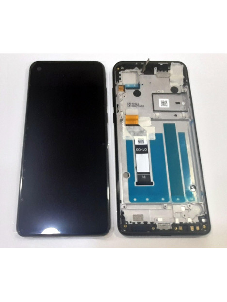 Pantalla lcd para Motorola Moto One Vision P50 XT1970 mas tactil negro mas marco negro Service Pack Premium