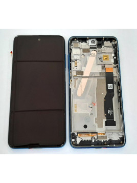 Pantalla lcd para TCL 20L 20 Lite 20L Plus  20 Lite Plus T774H T774B T775H mas tactil negro mas marco azul calidad