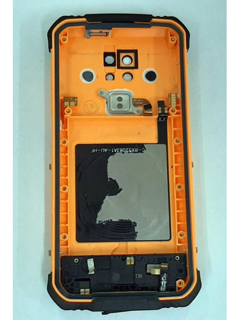 Tapa trasera o tapa bateria naranja para Doogee S68 Pro