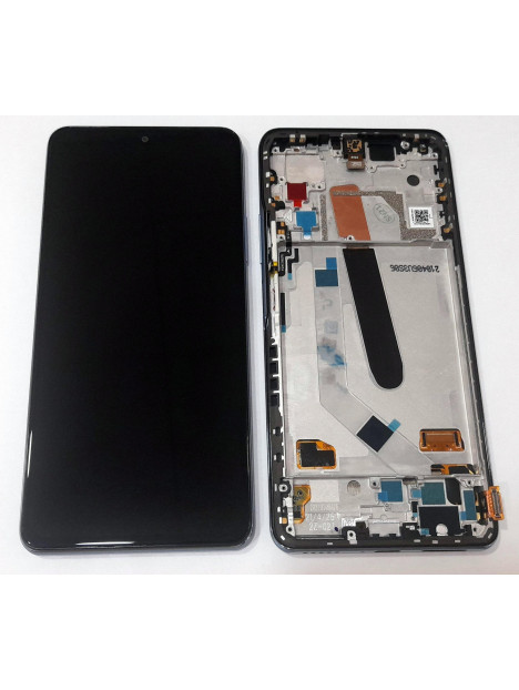 Pantalla lcd para Samsung Galaxy A72 A725 GH82-25460D SM-A725F mas tactil negro mas marco blanco Service Pack Premi