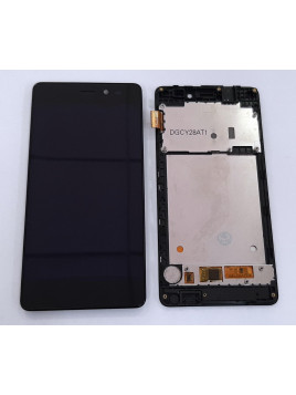 Pantalla lcd para Wiko Tommy mas tactil negro mas marco negro calidad premium