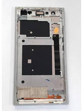 Pantalla lcd para Doogee Y300 mas tactil blanco mas marco plata calidad premium