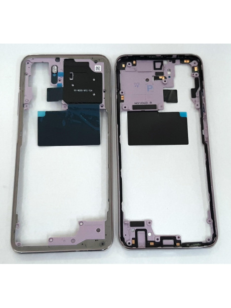 Carcasa central o marco purpura para Xiaomi Redmi Note 10 calidad premium