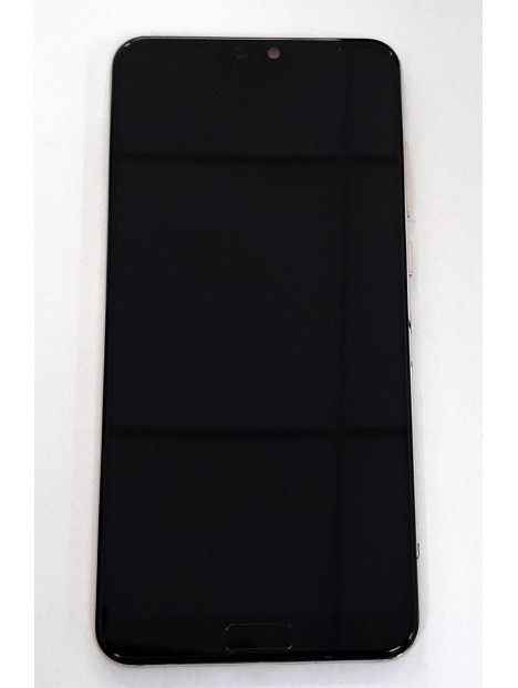 Pantalla LCD para Huawei P20 Pro CLT-L04 CLT-L09 CLT-L29 mas tactil negro mas marco rosa compatible remanufacturado