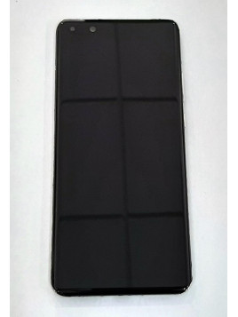 Pantalla lcd para Huawei P40 Pro ELS-NX9 ELS-N04 mas tactil negro mas marco plata calidad premium