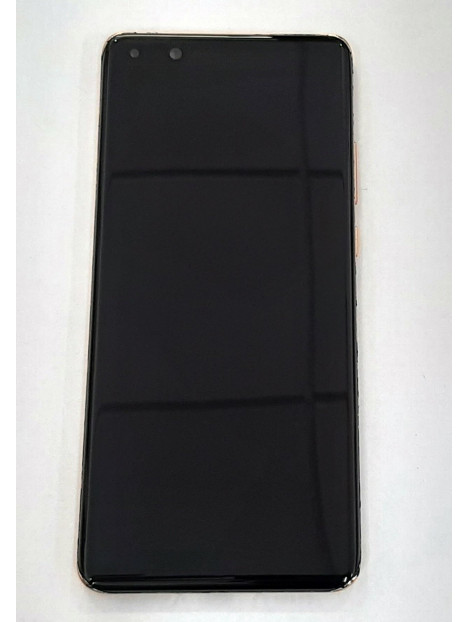 Pantalla lcd para Huawei P40 Pro ELS-NX9 ELS-N04 mas tactil negro mas marco dorado calidad premium