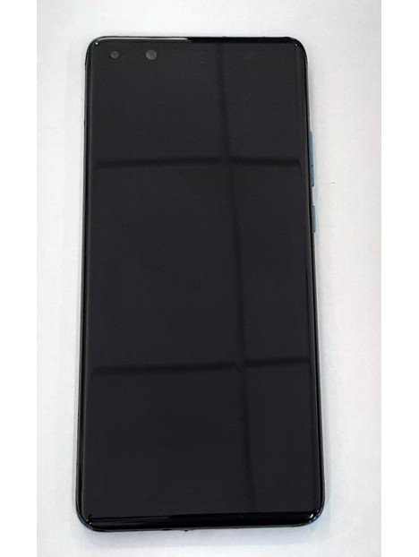 Pantalla lcd para Huawei P40 Pro ELS-NX9 ELS-N04 mas tactil negro mas marco azul calidad premium