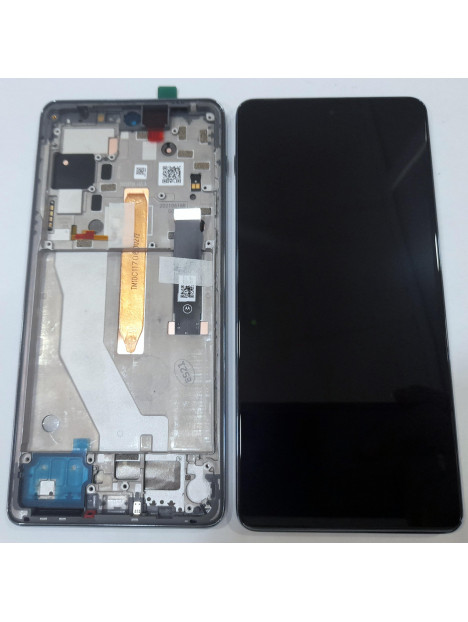 Pantalla lcd para Motorola Edge 20 Pro XT2153 5D68C19376 mas tactil negro mas marco cloud service pack