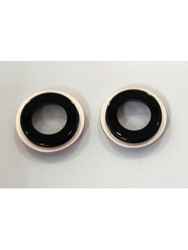 Set 2 cubierta camara blanca para IPhone 13 IPhone 13 Mini calidad premium