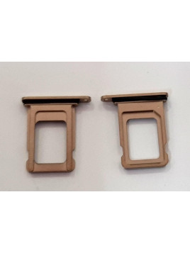 Soporte o bandeja single sim dorada para iPhone 13 Pro max calidad premium