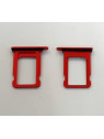 Soporte o bandeja single sim roja para IPhone 13 Mini calidad premium
