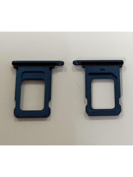 Soporte o bandeja single sim azul para IPhone 13 calidad premium