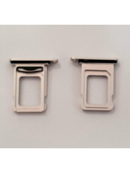 Soporte o bandeja dual sim blanca para IPhone 13 calidad premium