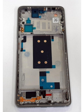 Pantalla lcd para Xiaomi MI 11T MI 11T Pro mas tactil negro mas marco plata calidad premium