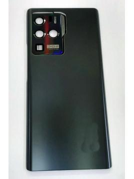 tapa trasera o tapa bateria negra para zte axon 30 ultra mas cubierta camara plata calidad premium