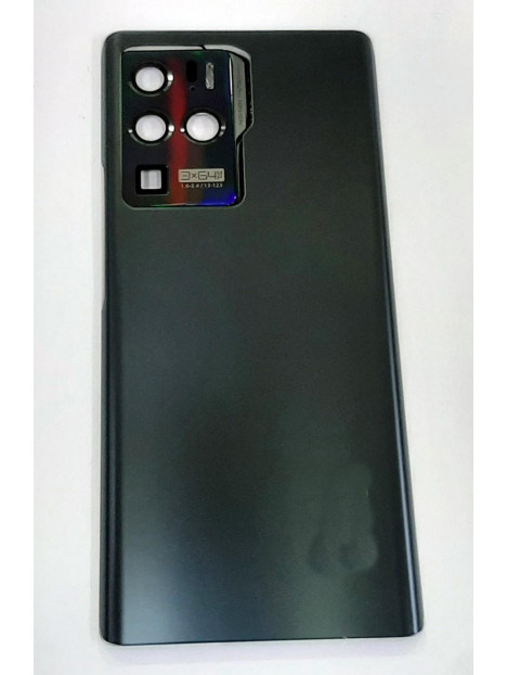 tapa trasera o tapa bateria negra para zte axon 30 ultra mas cubierta camara plata calidad premium