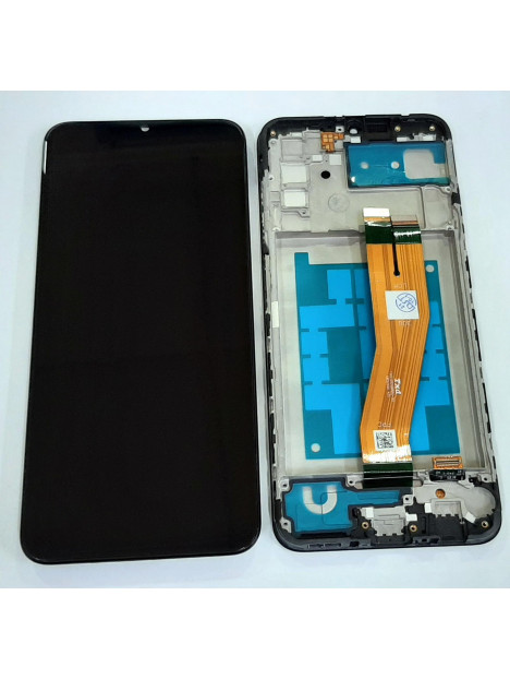 Pantalla lcd para Samsung Galaxy A03s 2021 A037G mas tactil negro mas marco negro calidad premium