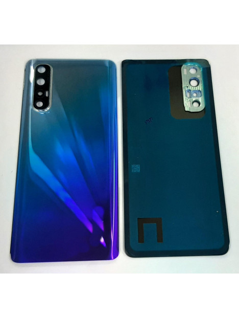 Tapa trasera o tapa bateria azul para Oppo Find X2 Neo mas cubierta camara