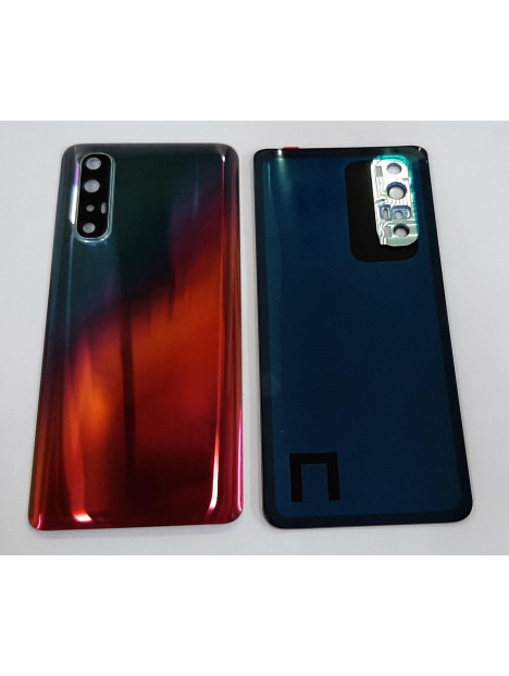 Tapa trasera o tapa bateria roja para Oppo Find X2 Neo mas cubierta camara