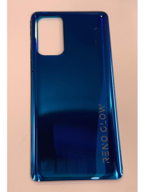 Tapa trasera o tapa bateria azul para Oppo Find X3 Neo 5G