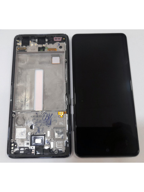 Pantalla lcd para Samsung GH82-25754A SM-A525F Galaxy A52 4G SM-A526B A52 5G + Pantalla táctil + Marco negro