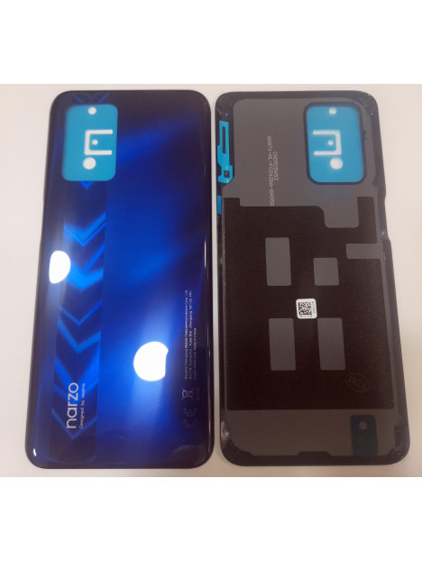 Tapa trasera o tapa batería azul para Realme Narzo 30 5G Service Pack Premium
