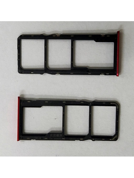 Soporte o bandeja sim roja para Realme c3 calidad premium