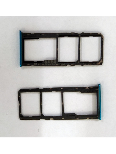 Soporte o bandeja sim azul claro para Realme c3 calidad premium