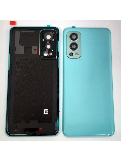 Tapa trasera o tapa bateria azul para Oneplus Nord 2 Nord2 5G mas cubierta camara