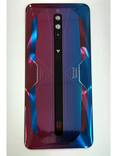 Tapa trasera o tapa bateria azul/rosa para ZTE Nubia Red Magic 6 mas cubierta camara