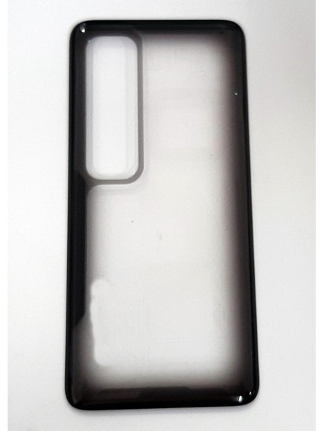 Tapa trasera o tapa bateria negra transparente para Xiaomi MI 10 Ultra