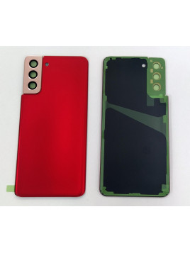 Tapa trasera o tapa bateria roja para Samsung Galaxy S21 Plus 5G SM-G996 mas cubierta camara