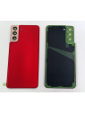 Tapa trasera o tapa bateria roja para Samsung Galaxy S21 Plus 5G SM-G996 mas cubierta camara