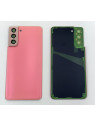 Tapa trasera o tapa bateria rosa para Samsung Galaxy S21 Plus 5G SM-G996 mas cubierta camara