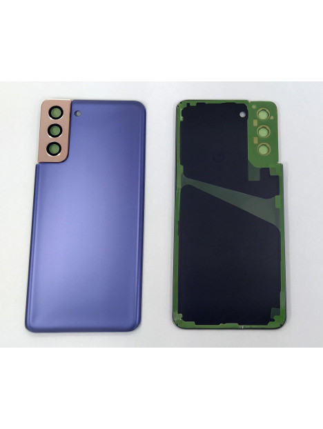 Tapa trasera o tapa bateria purpura para Samsung Galaxy S21 Plus 5G SM-G996 mas cubierta camara