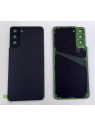 Tapa trasera o tapa bateria negra para Samsung Galaxy S21 Plus 5G SM-G996 mas cubierta camara