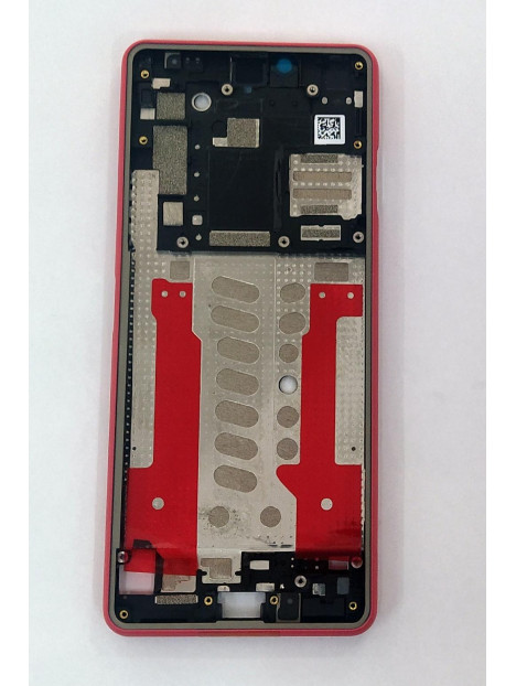 Carcasa central o marco rojo para Sony Xperia 10 III calidad premium