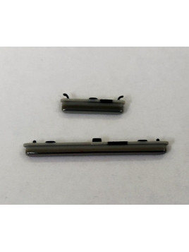 Set 2 botones platas para Samsung galaxy a31 a315F calidad premium