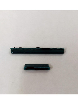 Set 2 botones verdes para Samsung Galaxy A30S A50S SM-A307 SM-A507 calidad premium