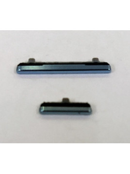 Set 2 botones azul para Samsung Galaxy S20+ S20 PLUS S20 Plus 5G SM-G986F SM-G986 G986F G986G calidad premium