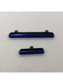 Set 2 botones azul oscuro para Samsung Galaxy S20 S20 5G SM-G980F SMG980 G980F SM-G981F SMG981 G981F calidad premiu