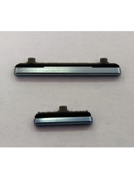 Set 2 botones azules para Samsung Galaxy S20 S20 5G SM-G980F SMG980 G980F SM-G981F SMG981 G981F calidad premium