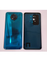 Tapa trasera o tapa bateria azul neon para Xiaomi Pocophone F2 Pro / Redmi K30 Pro mas cubierta camara