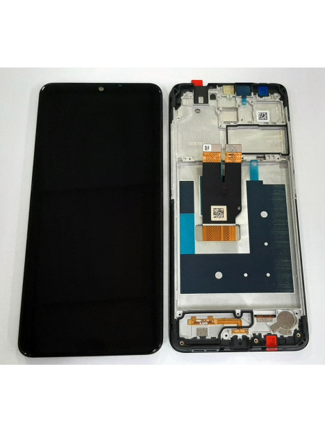 Pantalla lcd para Nokia 2.4 mas tactil negro mas marco negro calidad premium