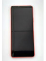 Pantalla lcd para Sony Xperia 10 III PDX-213 mas tactil negro mas marco rojo calidad premium