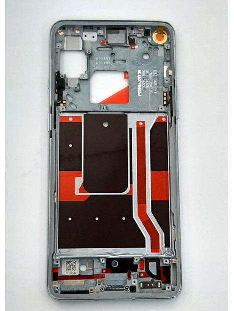 Carcasa central o marco plata para Oneplus 9R calidad premium