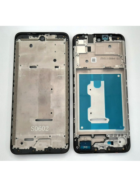 Carcasa central o marco negro para Motorola Moto E40 calidad premium