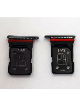 Soporte o bandeja dual sim negra para Oppo Find X3 Pro 5G calidad premium