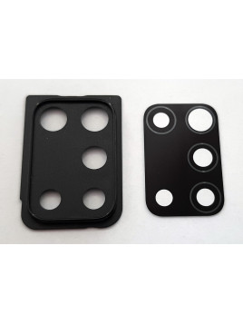 Cubierta camara negra para Samsung Galaxy A21S SM-A217F SM-A217 mas cristal calidad premium