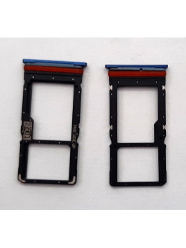 Soporte o bandeja dual sim azul para Motorola Moto G100 calidad premium